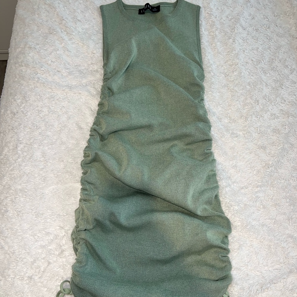 Side Tie Ruched Dress